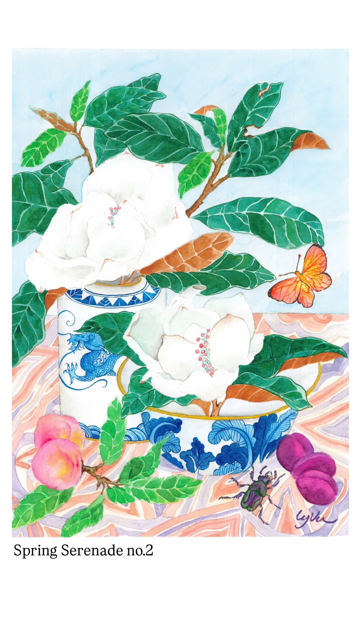 Tranh A3 Ly Vũ Spring Serenade No.2