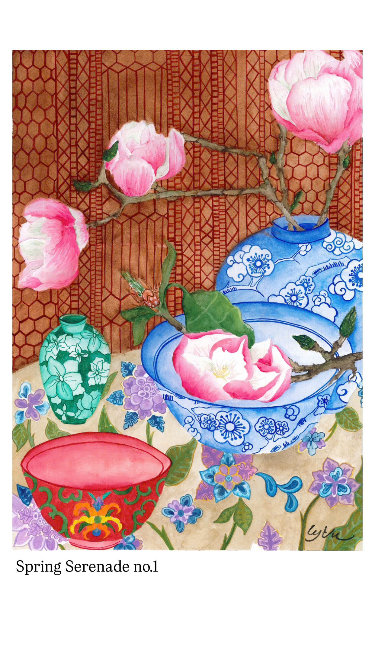 Tranh A4 Ly Vũ Spring Serenade No.1