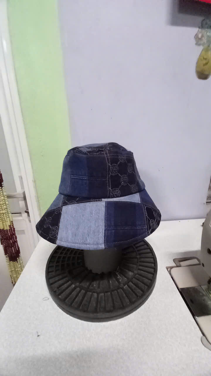 Mũ vải ghép T6/25 280k Chế Upcycled Clothing