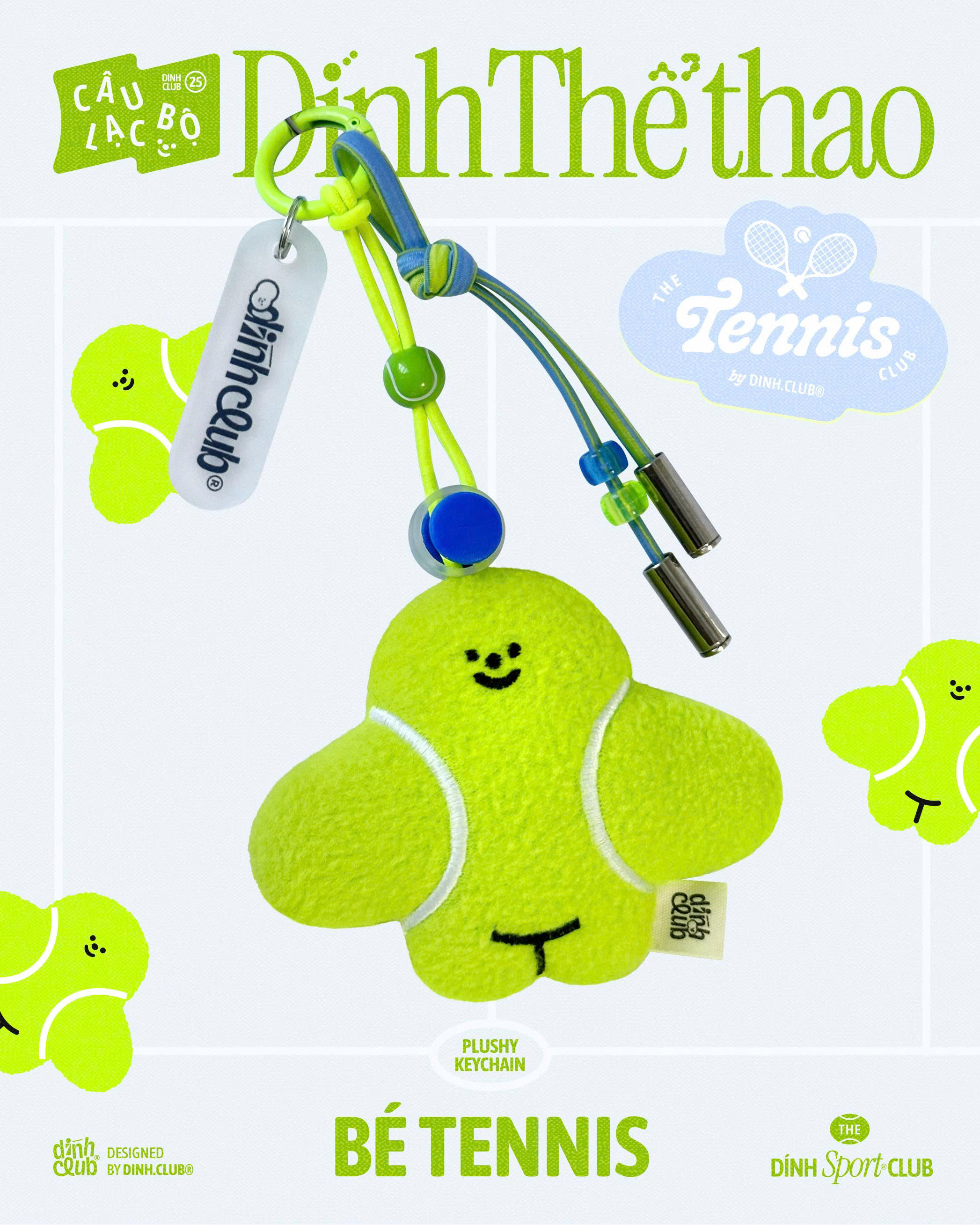 Móc chìa khóa Dính Tennis