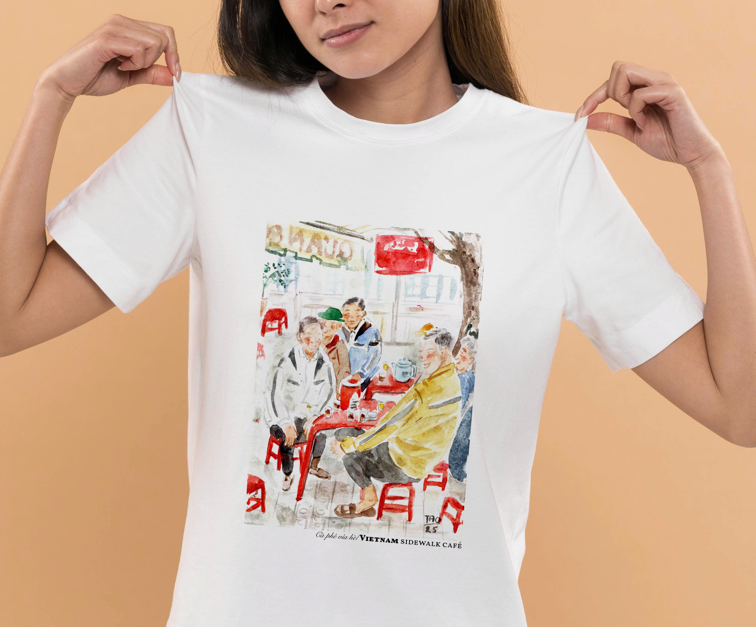 Áo Tao Cà phê vỉa hè sidewalk cafe