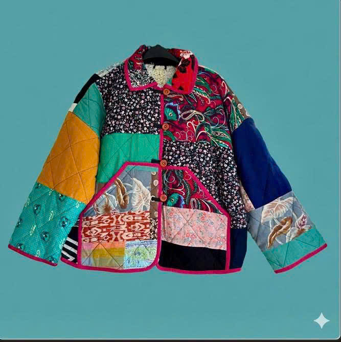 Áo chần bông 2490 Chế Upcycled Clothing T10 / 25