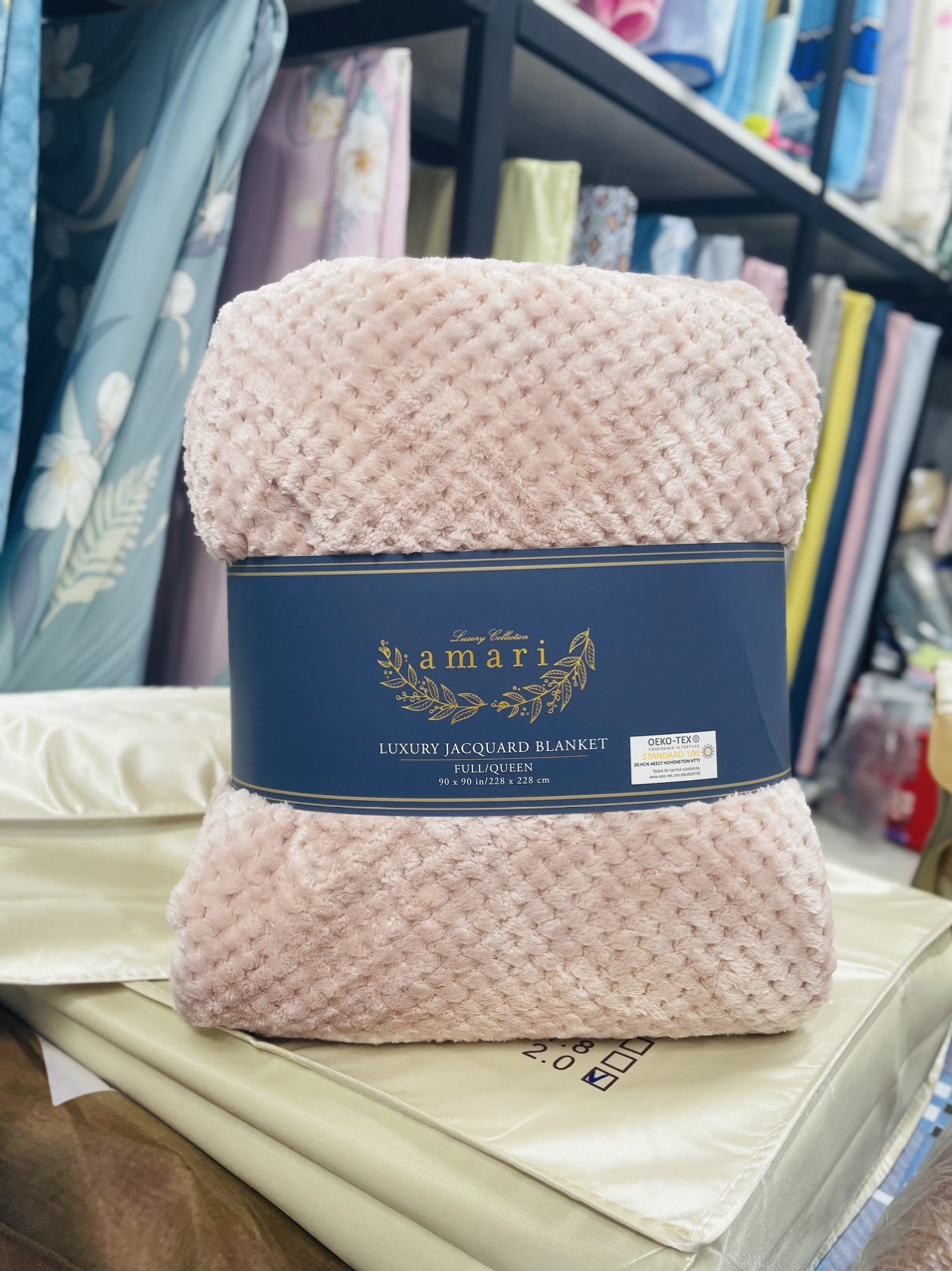[Chăn Mỹ] Chăn Lông Thỏ AMARI Kích Thước Châu Âu 228x228cm Siêu Mềm Tuyệt Đối Không Rụng Lông