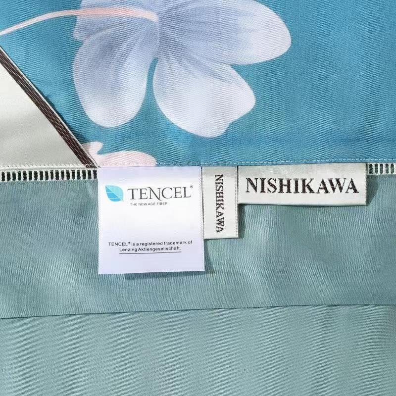Chăn lụa tencel cao cấp 100s Nishikawa họa tiết, kích thước 2x 2m3
