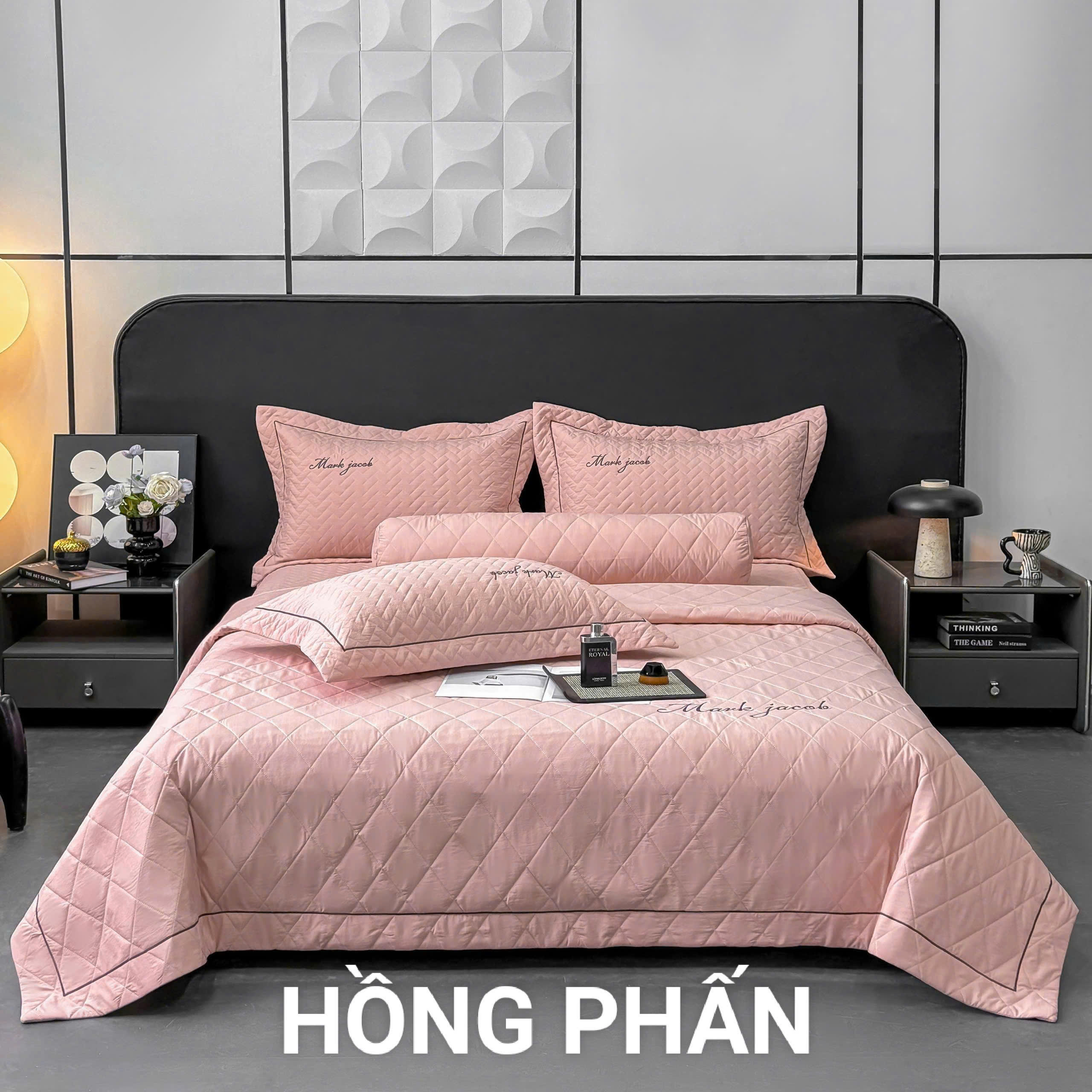 Ga gối cotton linen 5 món siêu mềm thoáng mát, vỏ chăn chần có thể lồng thêm được ruột