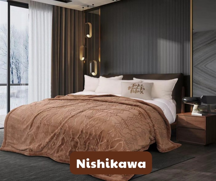 [Chính hãng Nishikawa] Chăn Lông Chồn Hồ Ly Cao Cấp Siêu Ấm Tuyệt Đối Không Rụng Lông