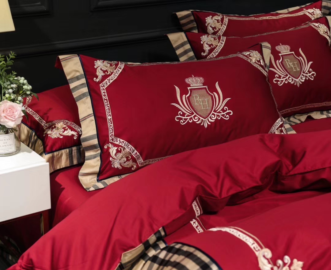 bộ chăn ga gối cotton lụa cưới cao cấp
