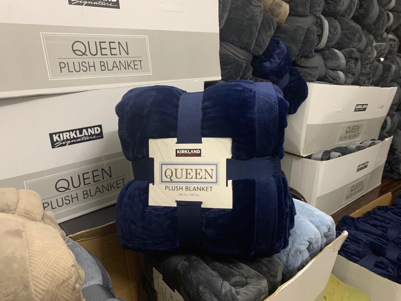[Chính hãng] Chăn lông cừu KIRKLAND bản vuông Mỹ Costco chăn rộng BIG SIZE Queen nhận sỉ số lượng