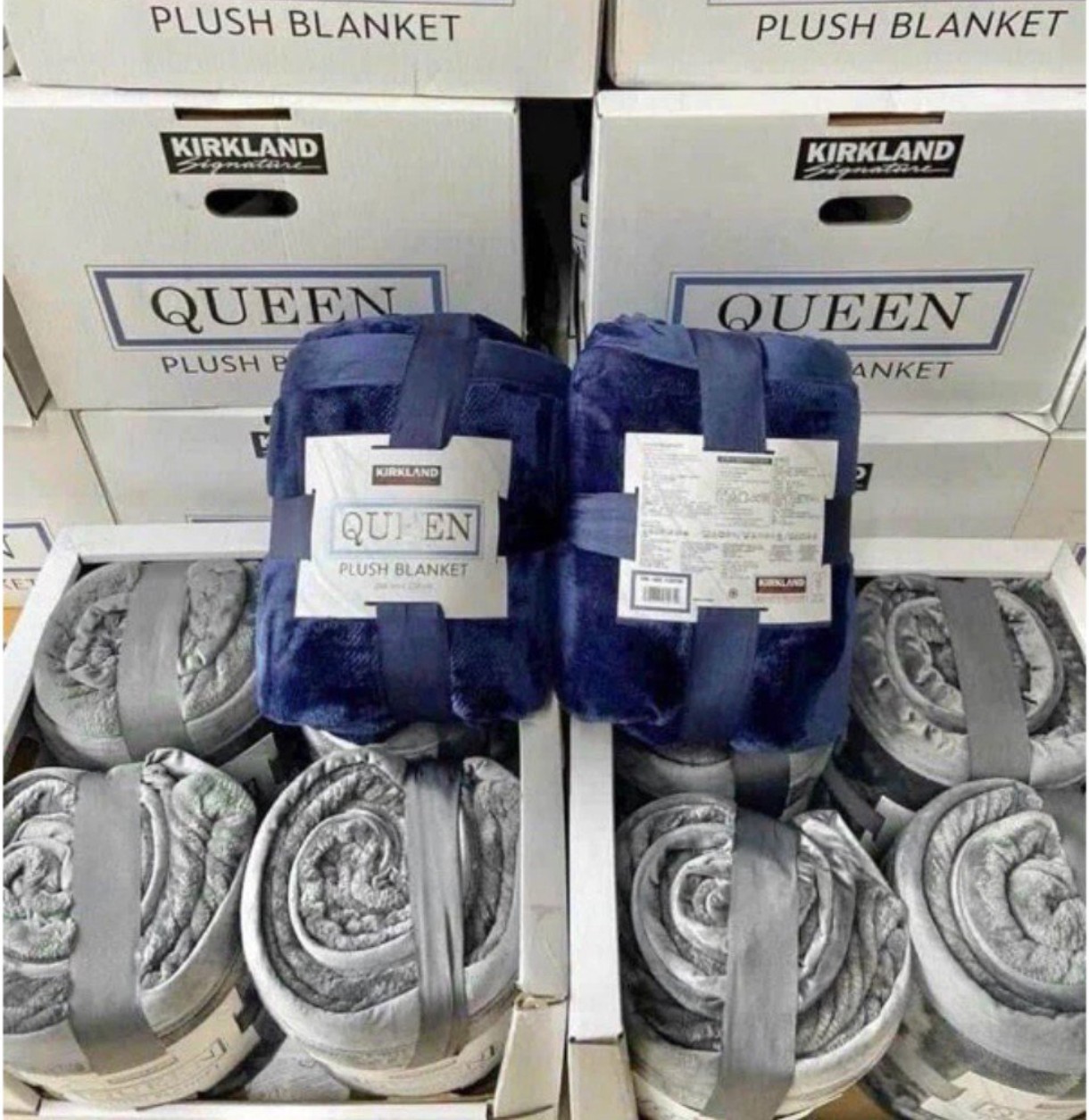 [Chăn Mỹ] Chăn Lông Cừu Kirkland Queen cao cấp khổ rộng Châu Âu 234 x 248cm