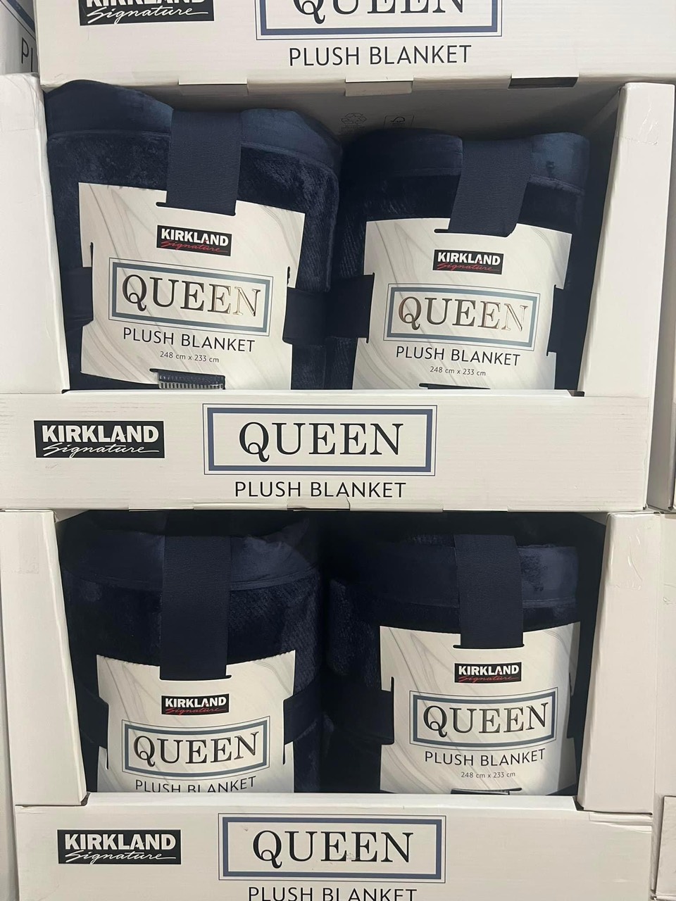 [Chăn Mỹ] Chăn Lông Cừu Kirkland Queen cao cấp khổ rộng Châu Âu 234 x 248cm