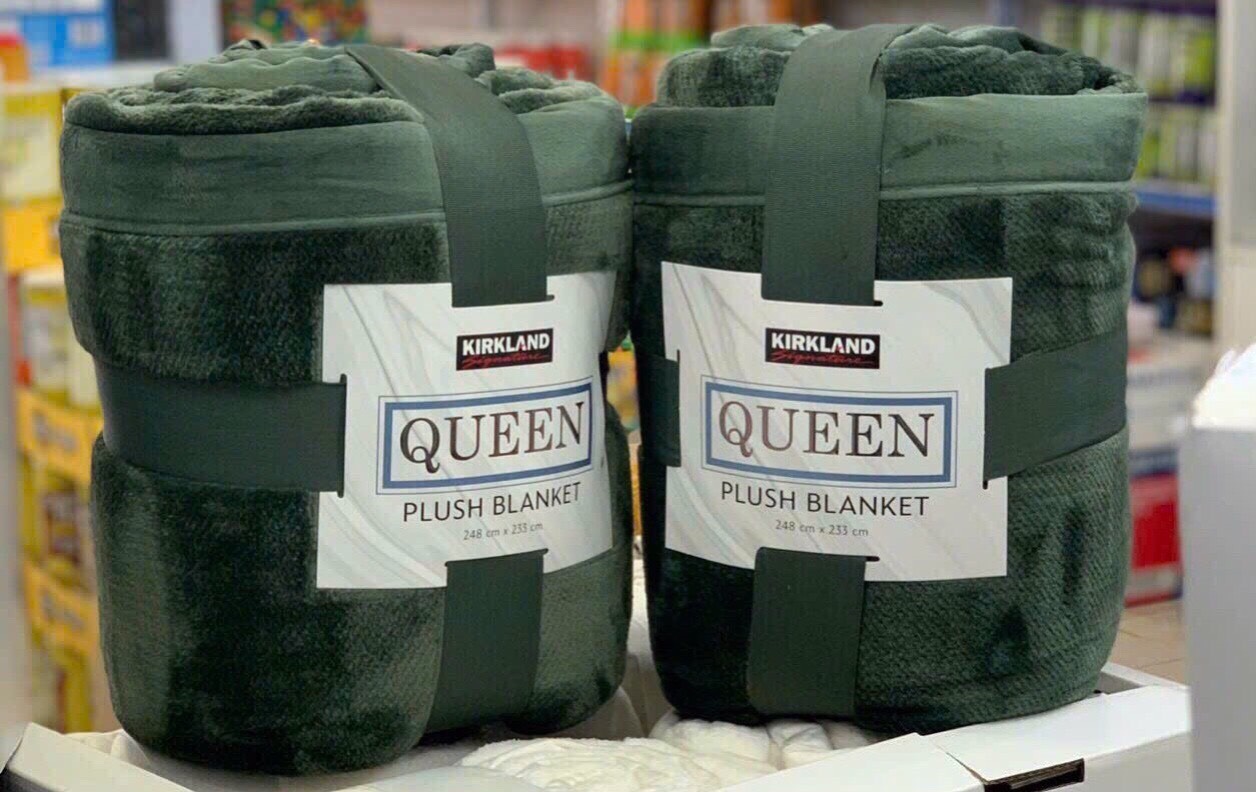 [Chăn Mỹ] Chăn Lông Cừu Kirkland Queen cao cấp khổ rộng Châu Âu 234 x 248cm