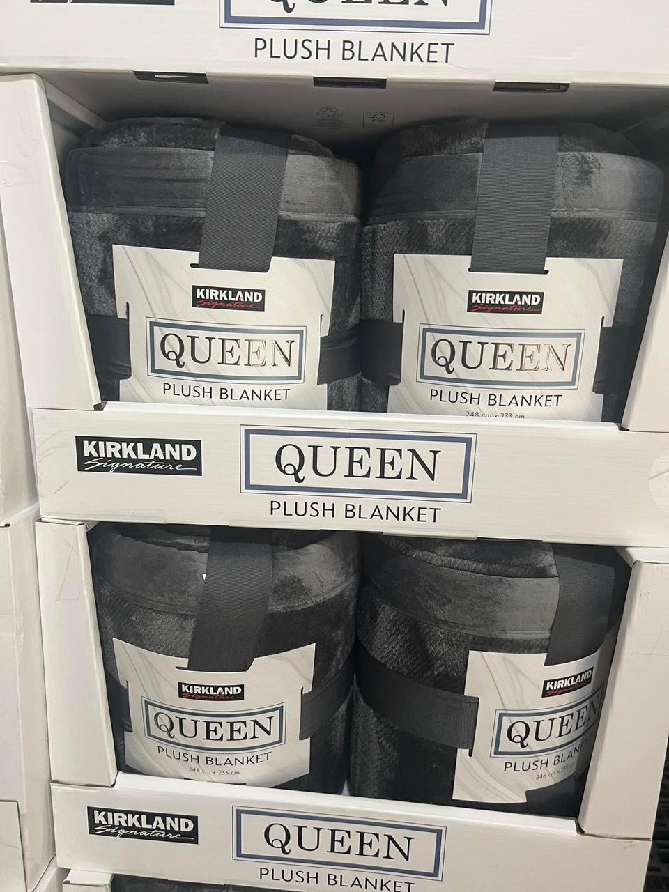 [Chăn Mỹ] Chăn Lông Cừu Kirkland Queen cao cấp khổ rộng Châu Âu 234 x 248cm