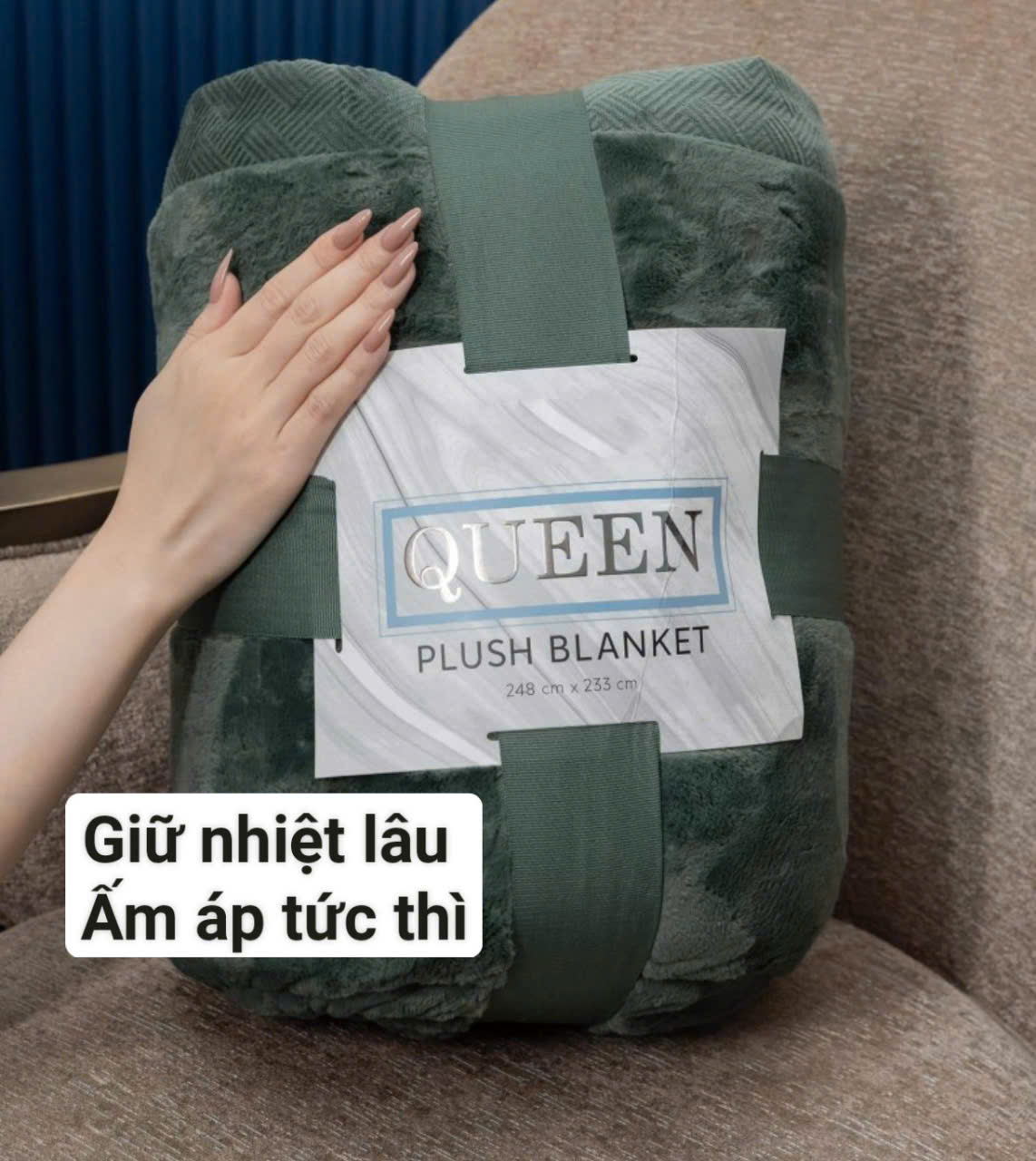 [Chính hãng] Chăn lông cừu KIRKLAND bản vuông Mỹ Costco chăn rộng BIG SIZE Queen nhận sỉ số lượng