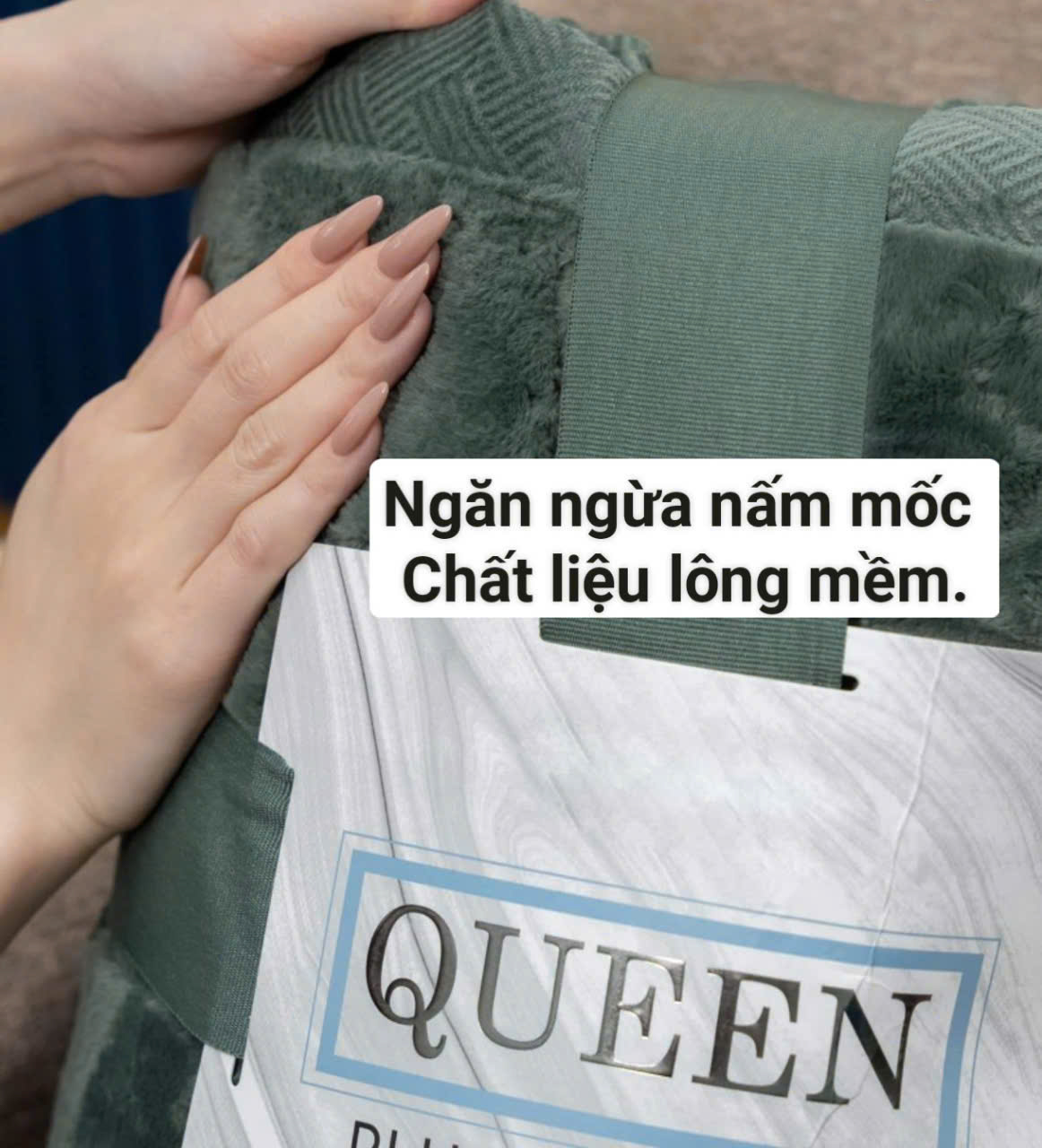 [Chăn Mỹ] Chăn Lông Cừu Kirkland Queen cao cấp khổ rộng Châu Âu 234 x 248cm