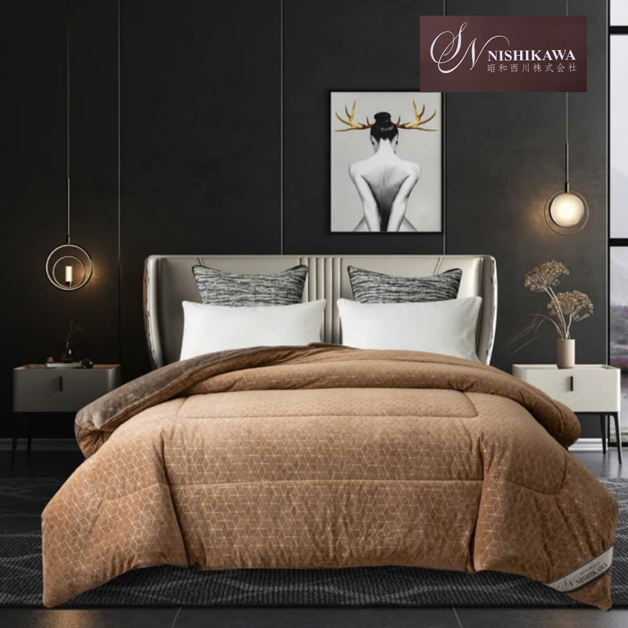 Chăn lông cừu 4D CINDY Nishikawa cao cấp 2m2 x 2m4, nặng 5kg