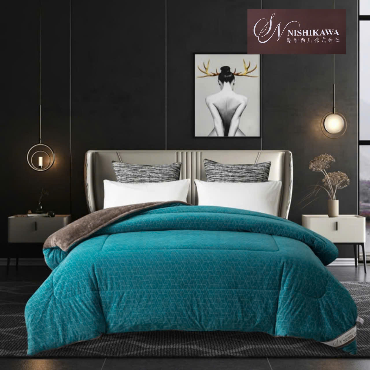 Chăn lông cừu 4D CINDY Nishikawa cao cấp 2m2 x 2m4, nặng 5kg