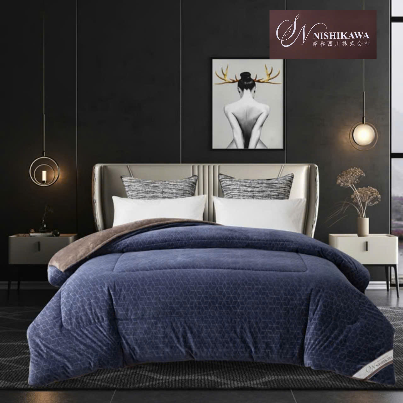 Chăn lông cừu 4D CINDY Nishikawa cao cấp 2m2 x 2m4, nặng 5kg