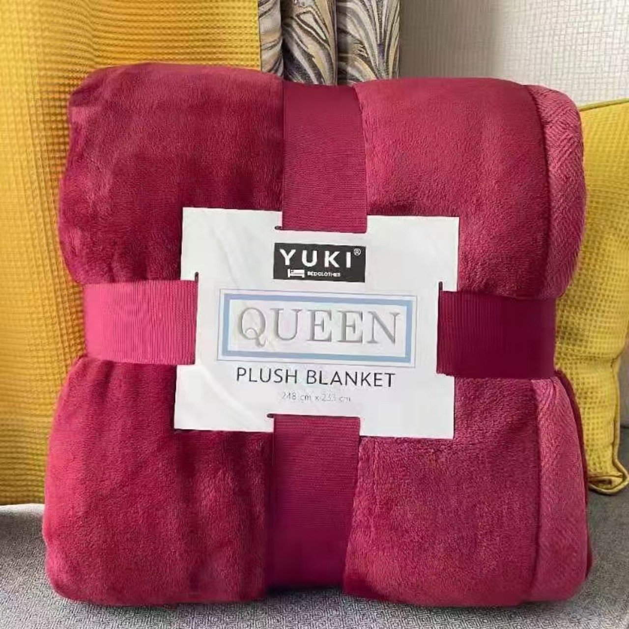 Chăn Lông Cừu YUKI Queen Nhật Bản 248x234cm nặng 3,2kg Đẳng Cấp VuaChanGa