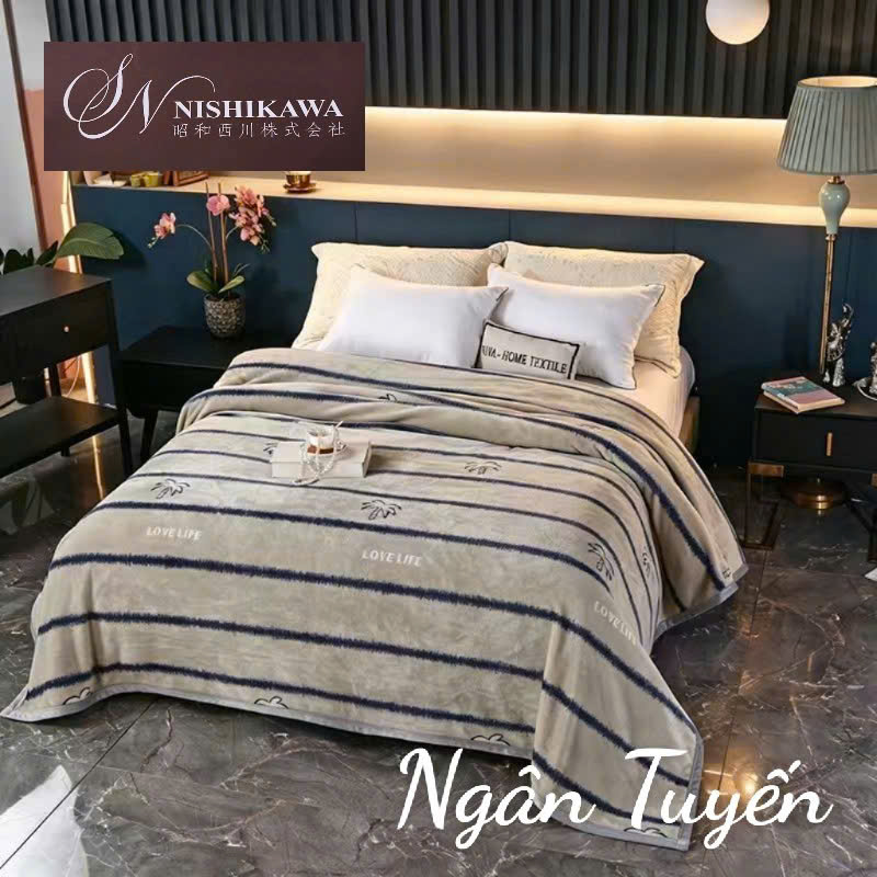 Chăn lông tuyết Nishikawa 4 mùa cao cấp