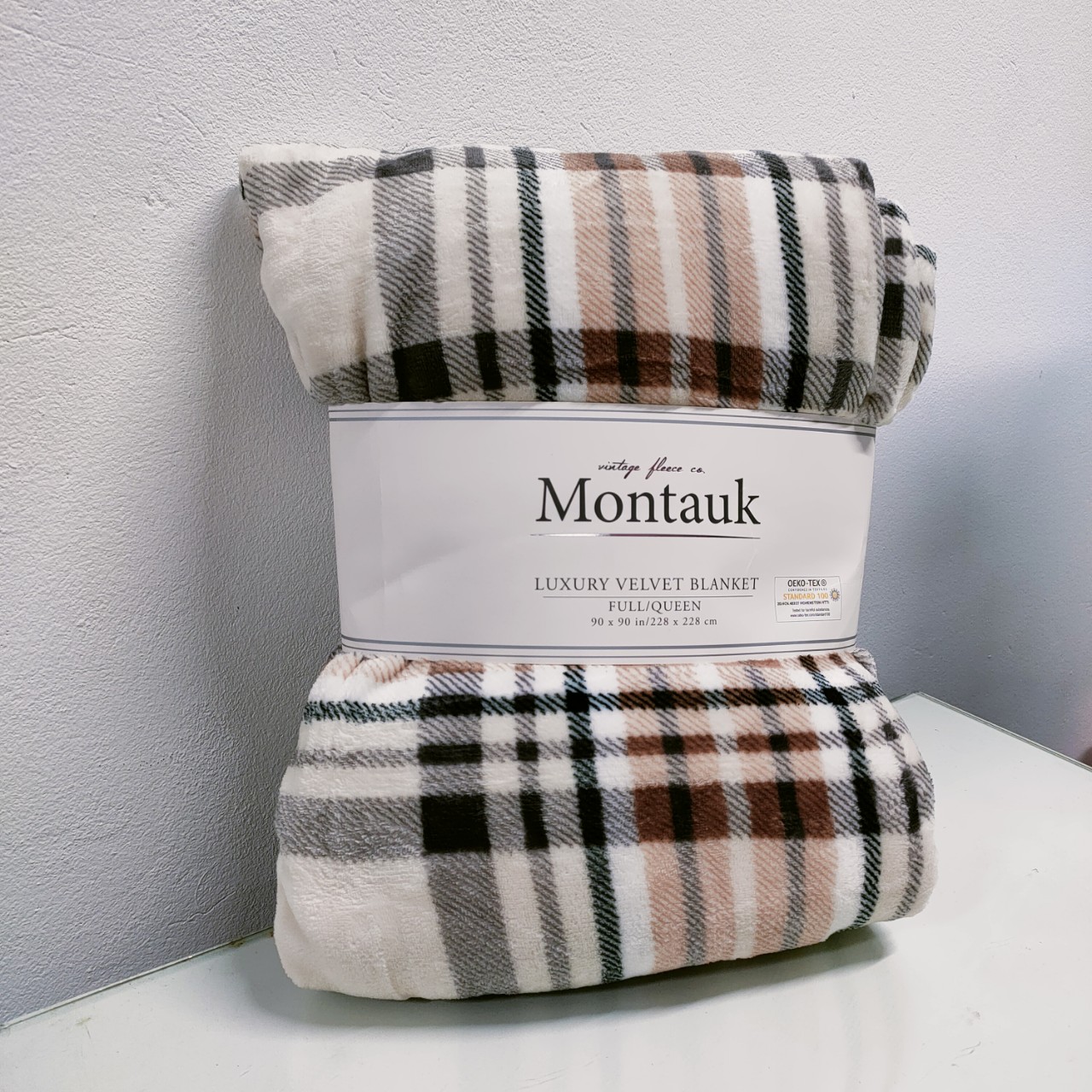 [Chăn Mỹ] Chăn lông thỏ Blanket Montauk Luxury Siêu Mềm, Không Rụng Lông, Khổ Rộng Châu Âu 228x228cm