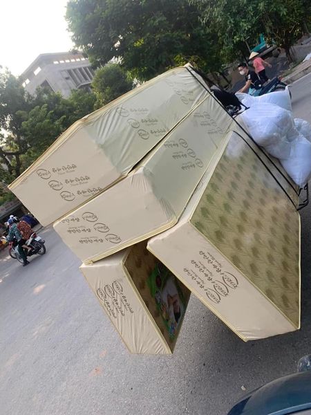 Đệm bông ép gấm vàng giá cực kỳ ưu đãi