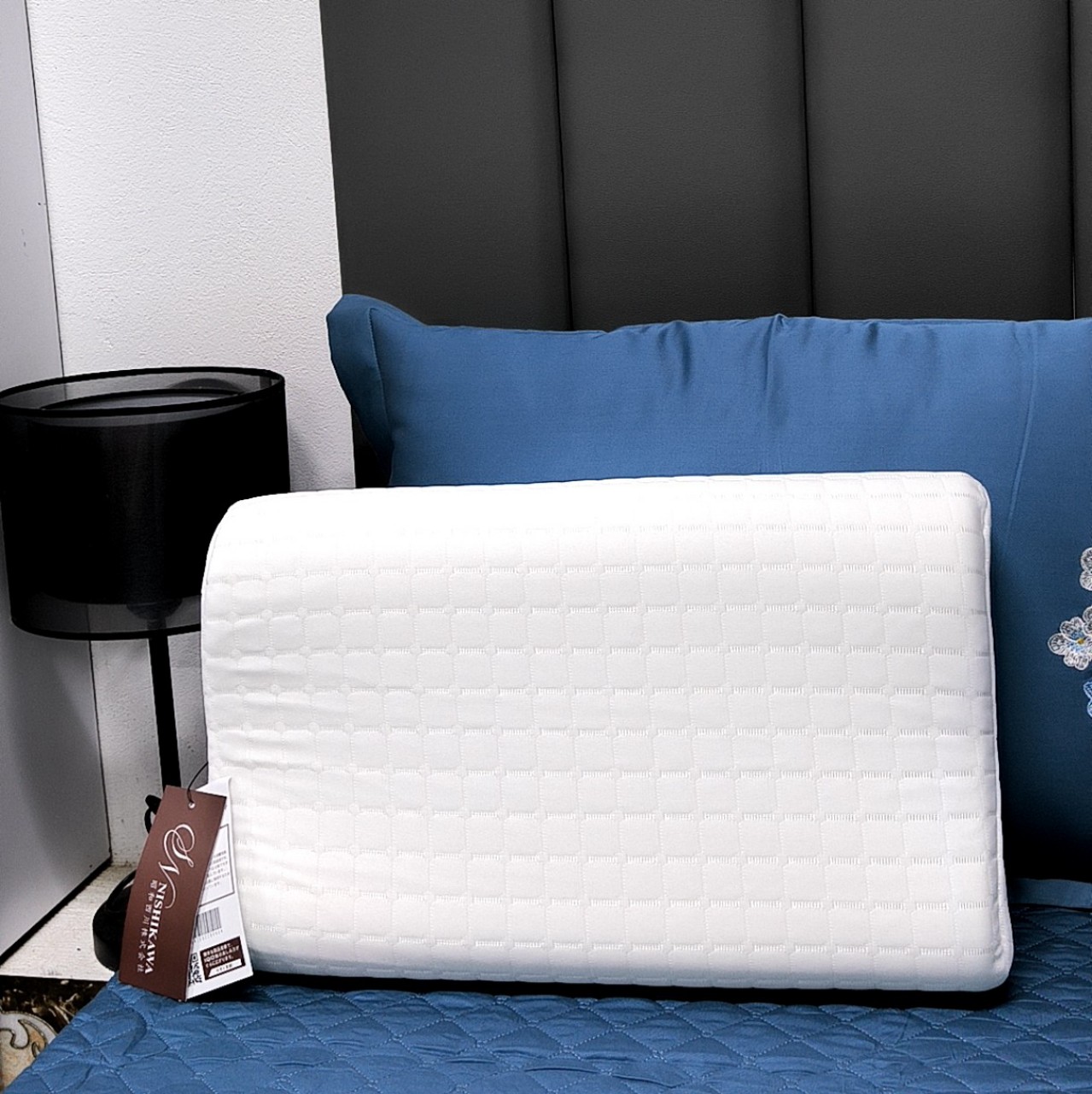 Gối đầu cao su non thiên nhiên cao cấp 30x50cm Nishikawa