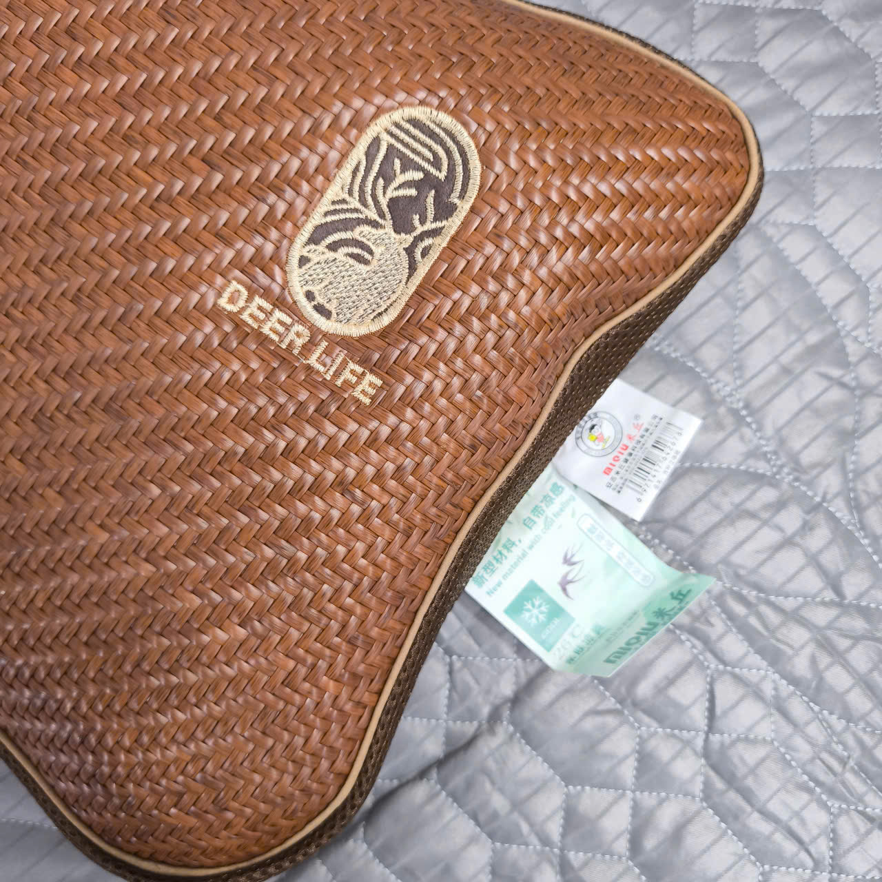 Gối đầu mây mát lạnh BOYU COOL chống đau cổ vai gáy kèm ruột kích thước 32x52cm