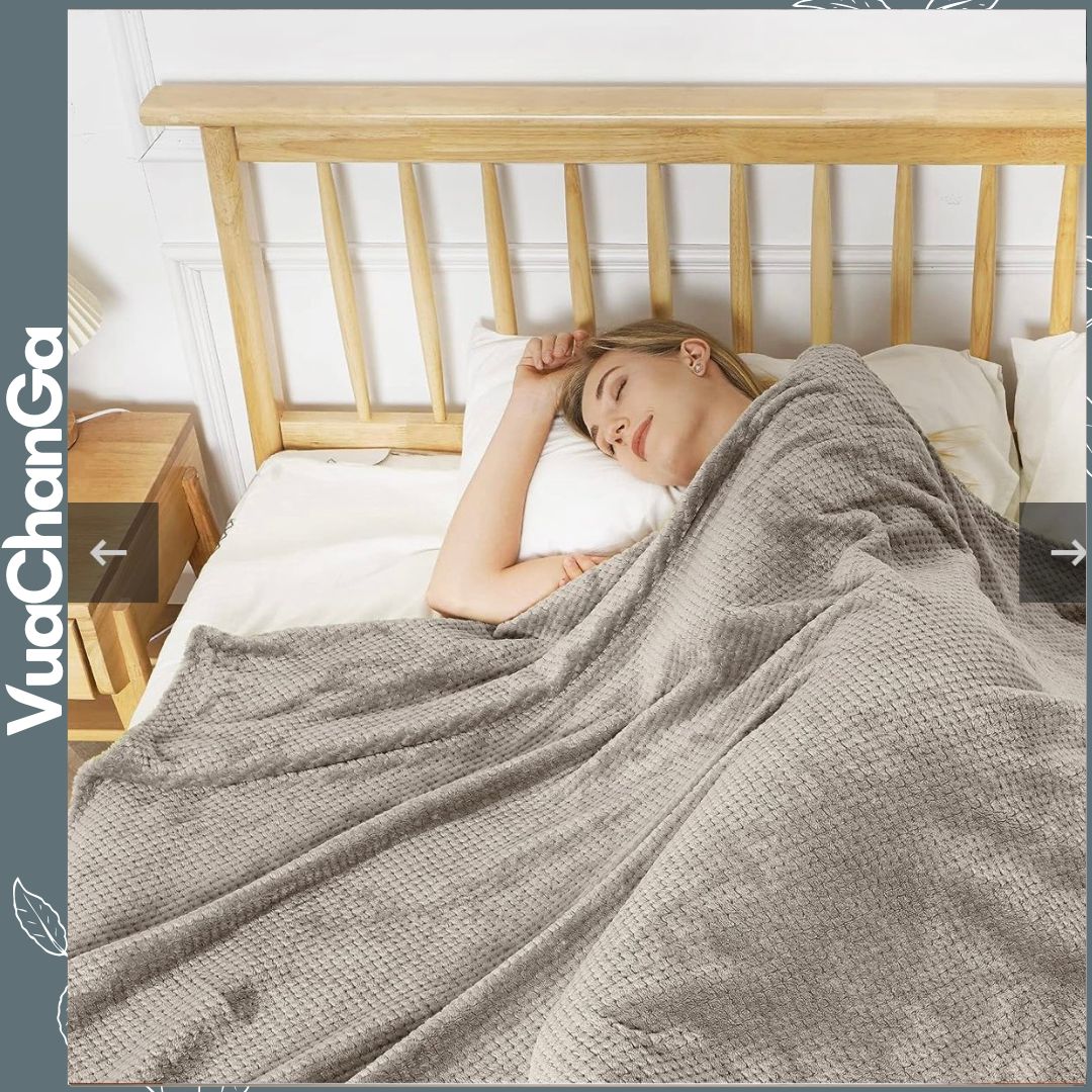 [Chăn Mỹ] Chăn Lông Thỏ AMARI Kích Thước Châu Âu 228x228cm Siêu Mềm Tuyệt Đối Không Rụng Lông