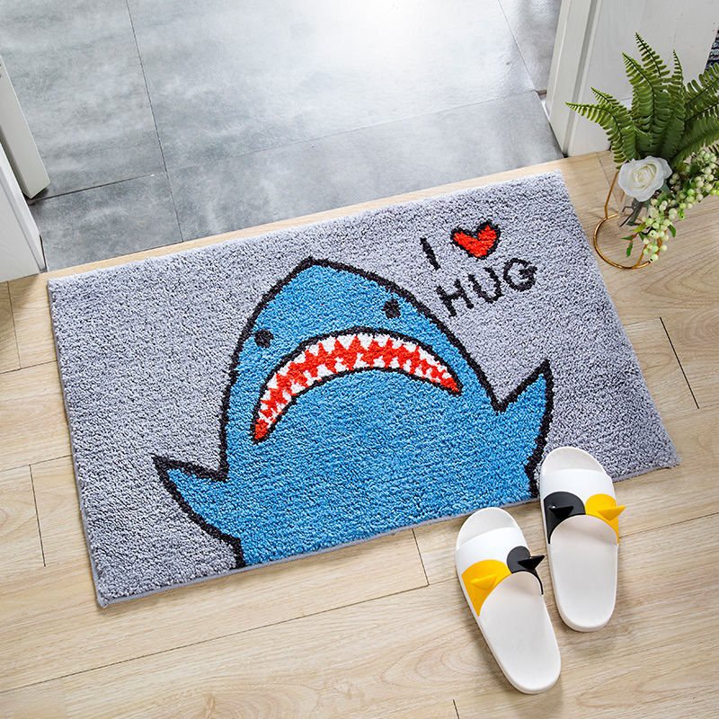 Thảm chùi chân lông cừu đế cao su chống trơn trượt