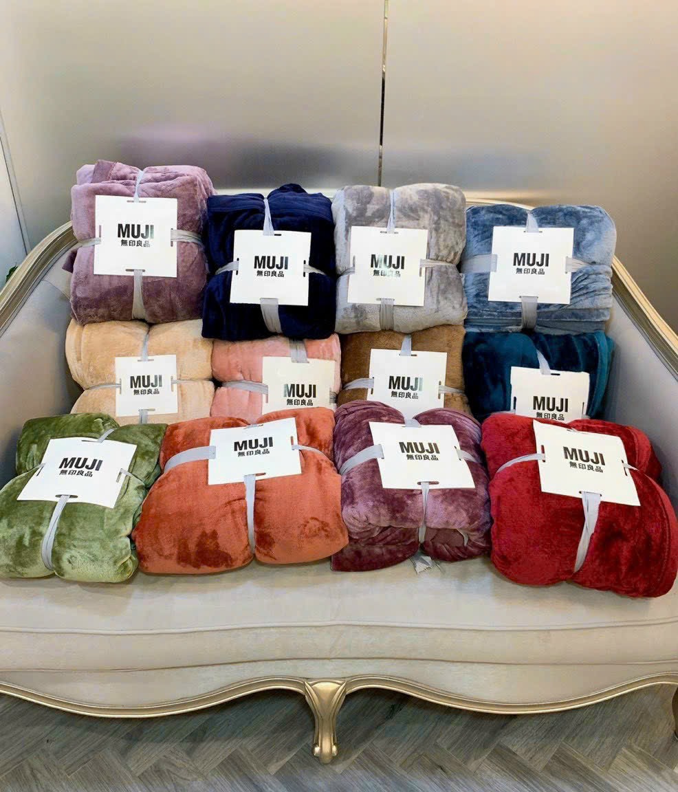 [Chăn Muji] Chăn Lông Thỏ Muji 2 x 2m2 nhập khẩu mang đến cho bạn sự ấm áp và sang trọng cho giấc ngủ hoàn hảo.