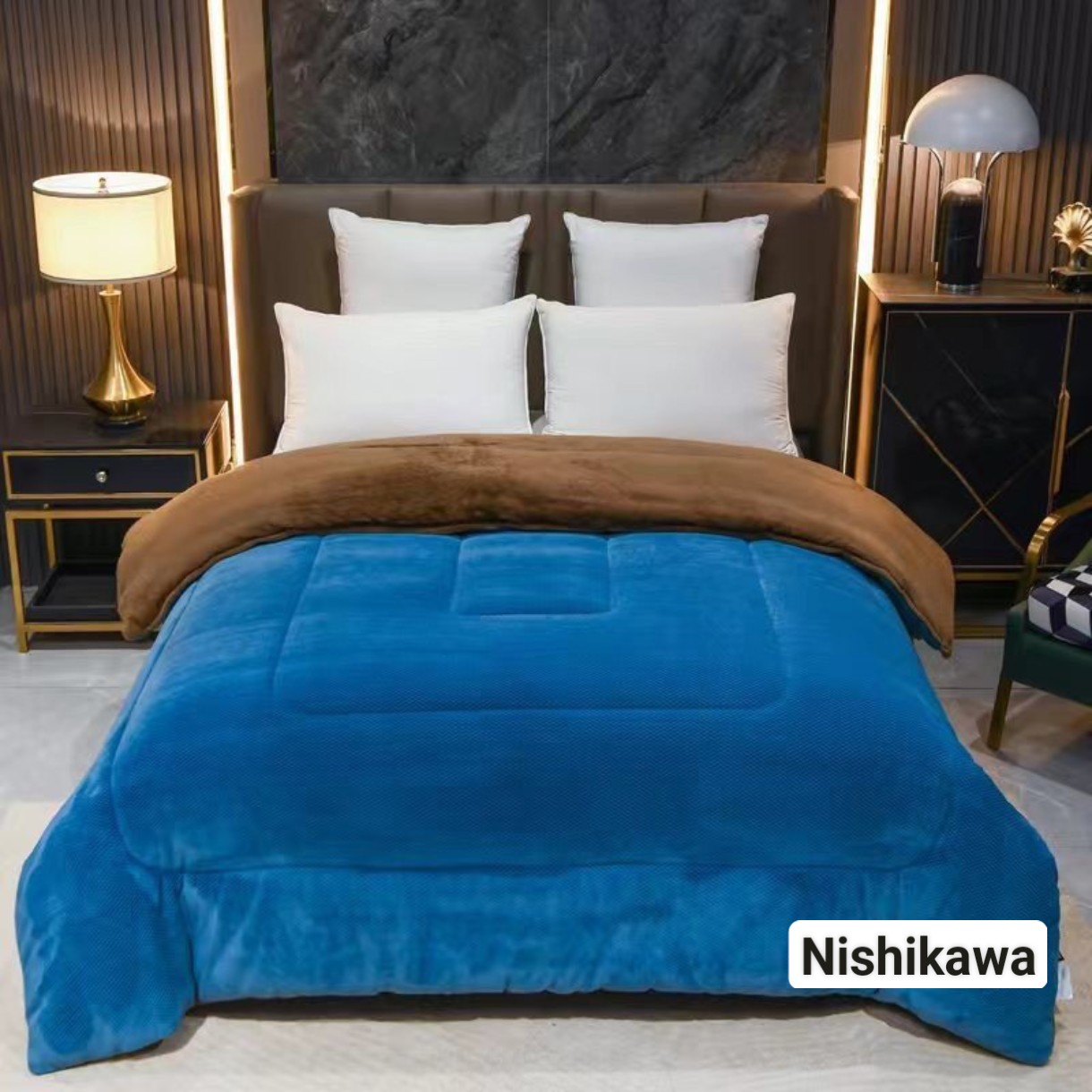 [Chính hãng] Chăn Lông Cừu dày NISHIKAWA 4kg Siêu Ấm Cao Cấp