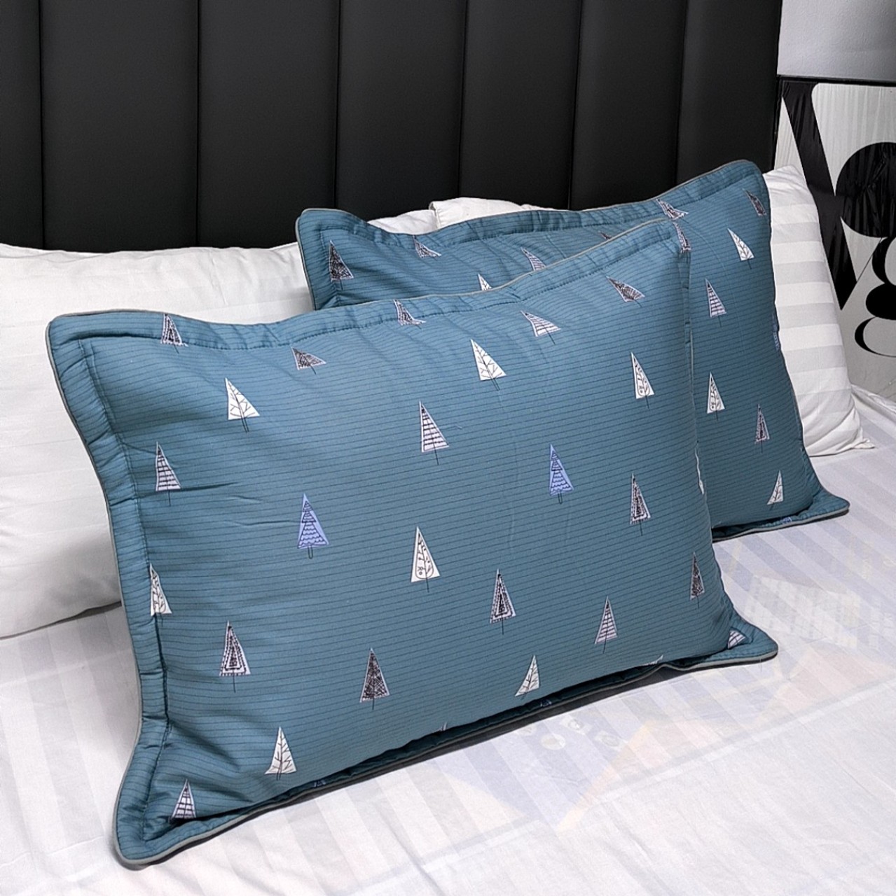 Vỏ gối cottton 100% có khóa kéo