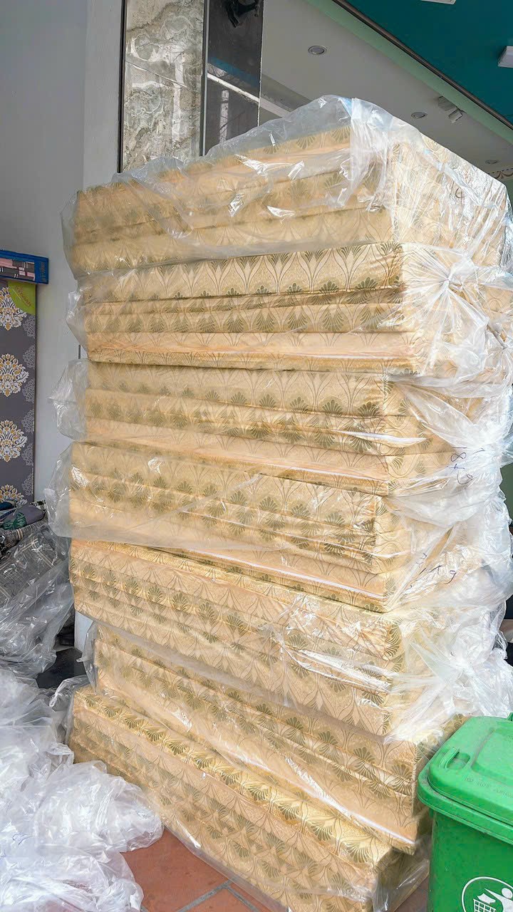 Đệm bông ép gấm vàng giá cực kỳ ưu đãi