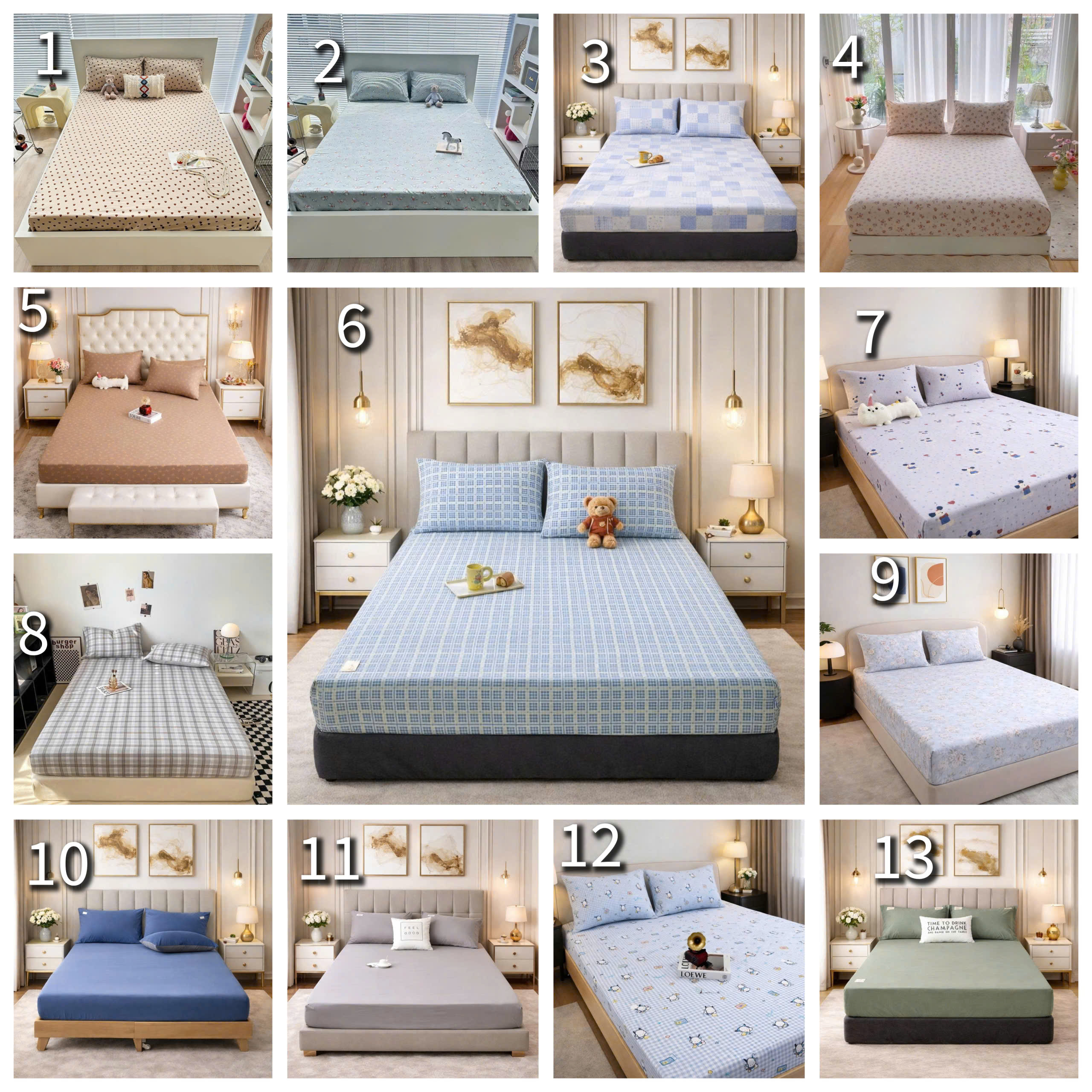 Sét ga gối Cotton Icy siêu mềm mát