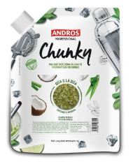 Mứt Chunky Dừa Lá Dứa túi 1kg - Thùng 8 túi