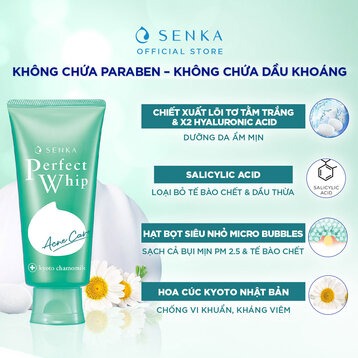 Sữa Rửa Mặt Senka Dành Cho Da Mụn