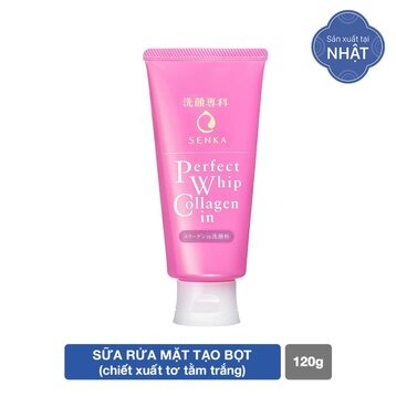 Sữa Rửa Mặt Senka Tạo Bọt Bổ Sung Collagen 120g