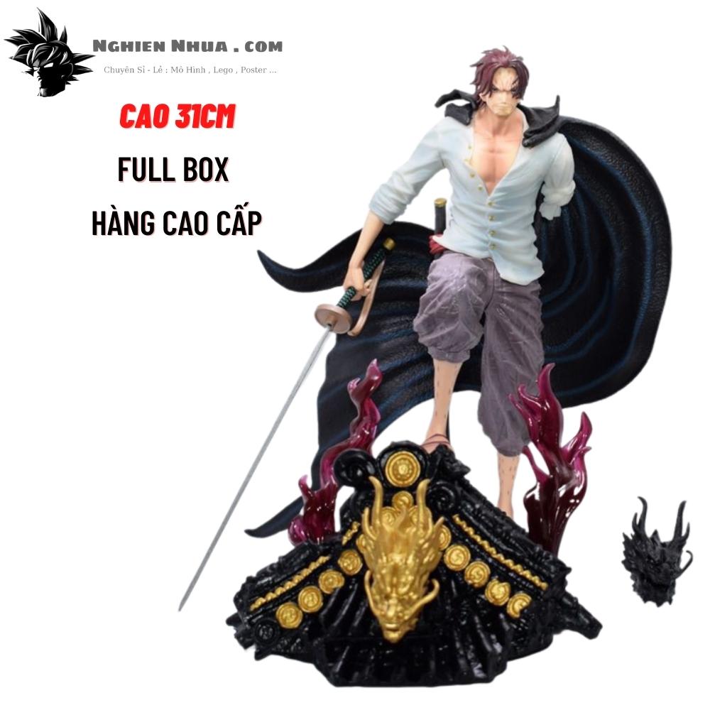 Hàng Loại 1 - Mô Hình đồ chơi - Tứ Hoàng Shanks Tóc Đỏ - One Piece - Cao  39cm - Nặng 1.8Kg - OnePiece - Hộp Carton