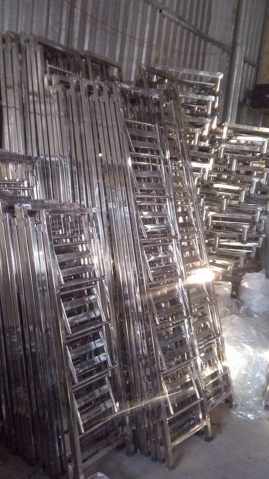 Thang xếp inox