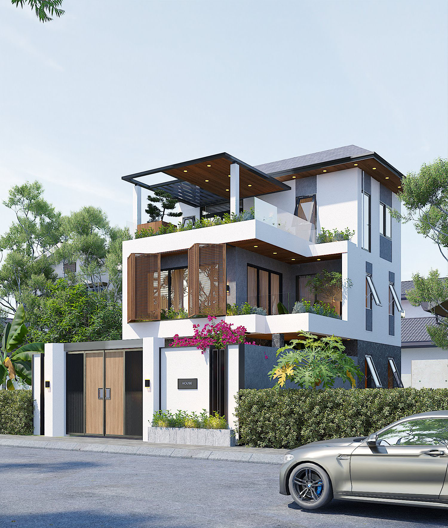 THIẾT KẾ NHÀ PHỐ HIỆN ĐẠI THƯỜNG TÍN - HÀ NỘI