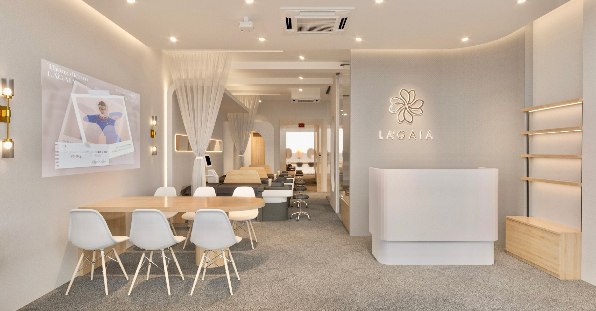 THIẾT KẾ CHUỖI CHĂM SÓC SỨC KHỎE, LÀM ĐẸP THIẾT YẾU CHUẨN HÀN LA'GAIA NGUYỄN CHÁNH - HÀ NỘI