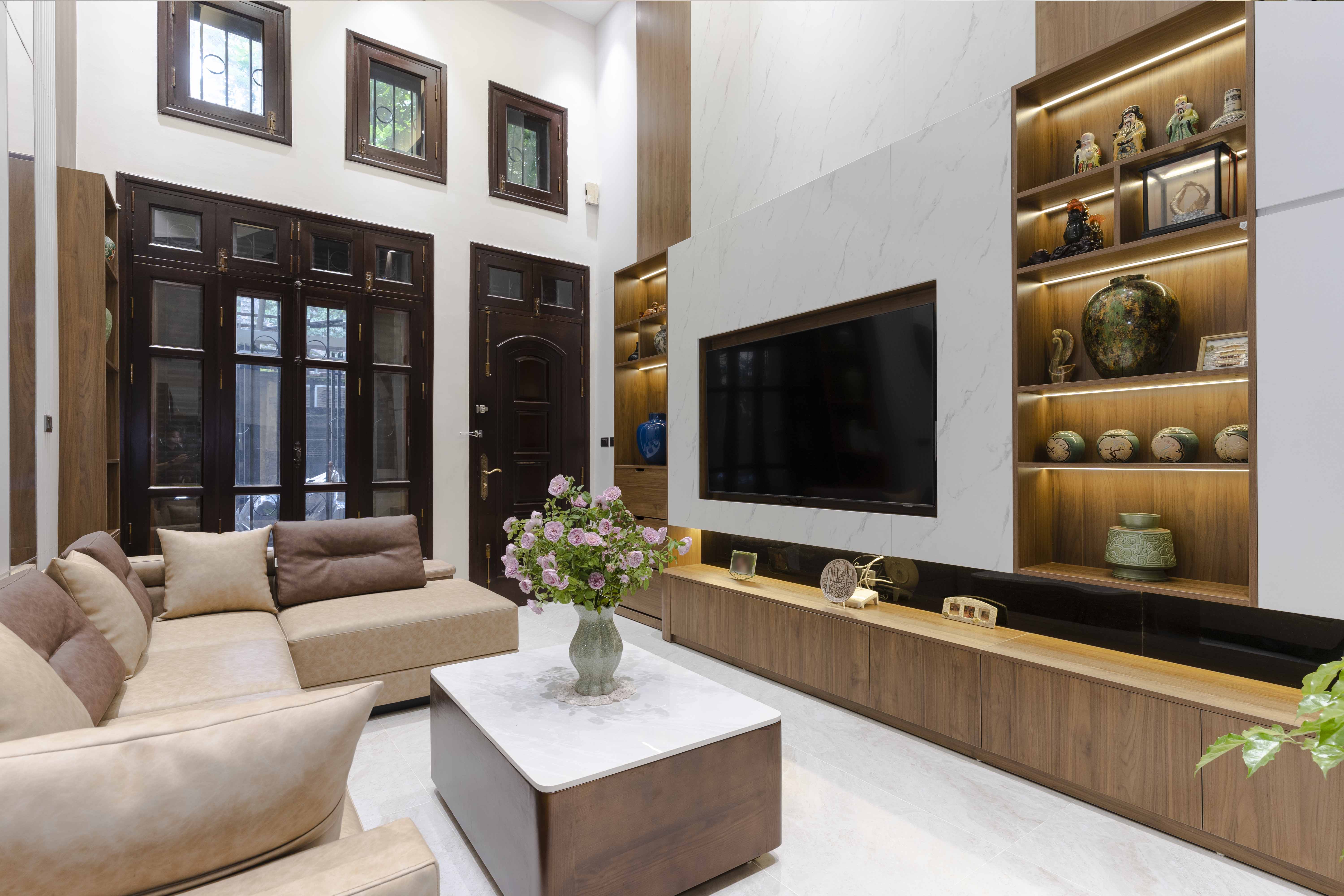 | HÌNH ẢNH THỰC TẾ | NỘI THẤT HIỆN ĐẠI NHÀ PHỐ HOÀN KIẾM - HÀ NỘI