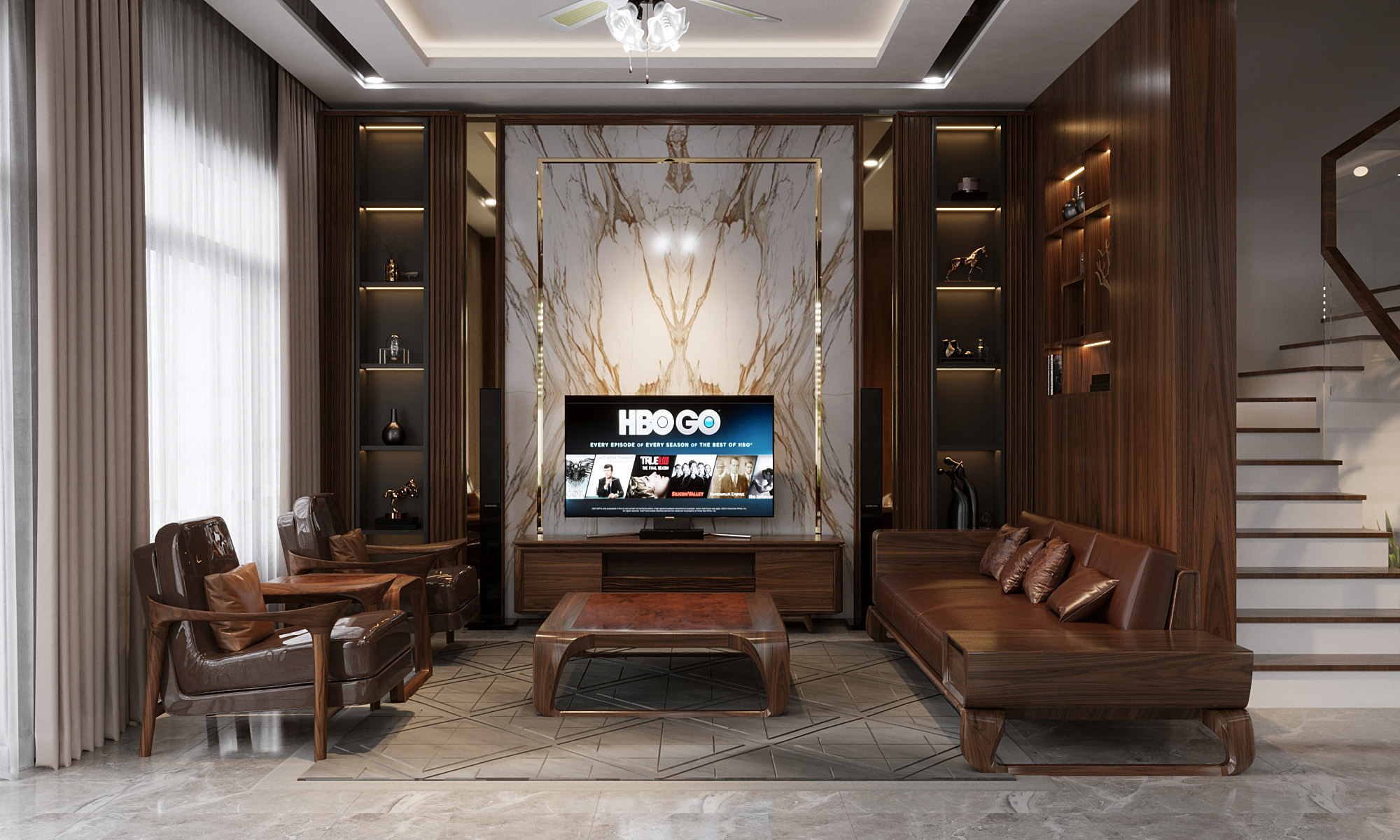 THIẾT KẾ NỘI THẤT HIỆN ĐẠI BIỆT THỰ ECOPARK - HƯNG YÊN, HÀ NỘI