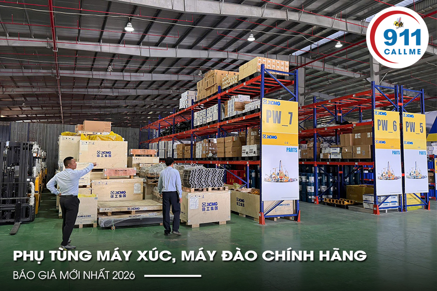 Phụ Tùng Máy Xúc, Máy Đào Chính Hãng – Báo Giá Mới Nhất 2026