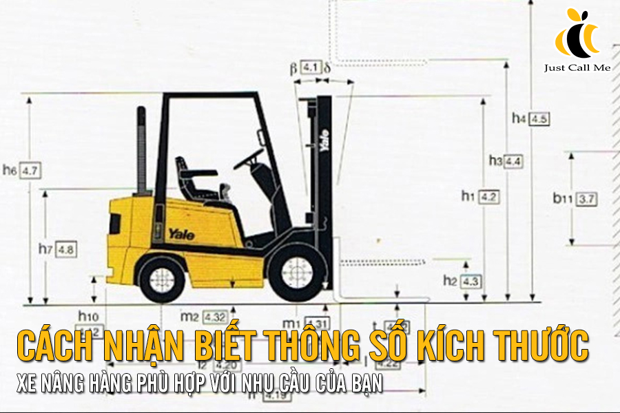 Cách nhận biết các thông số kích thước xe nâng hàng phù hợp với nhu cầu sử dụng