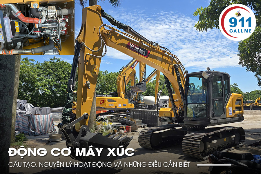 Động Cơ Máy Xúc: Cấu Tạo, Nguyên Lý Hoạt Động Và Những Điều Cần Biết