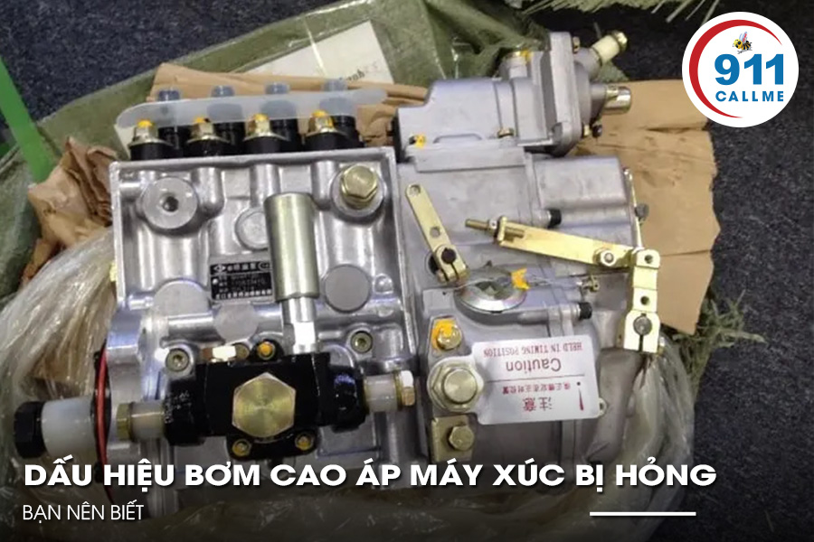 Dấu Hiệu Bơm Cao Áp Máy Xúc Bị Hỏng Bạn Nên Biết