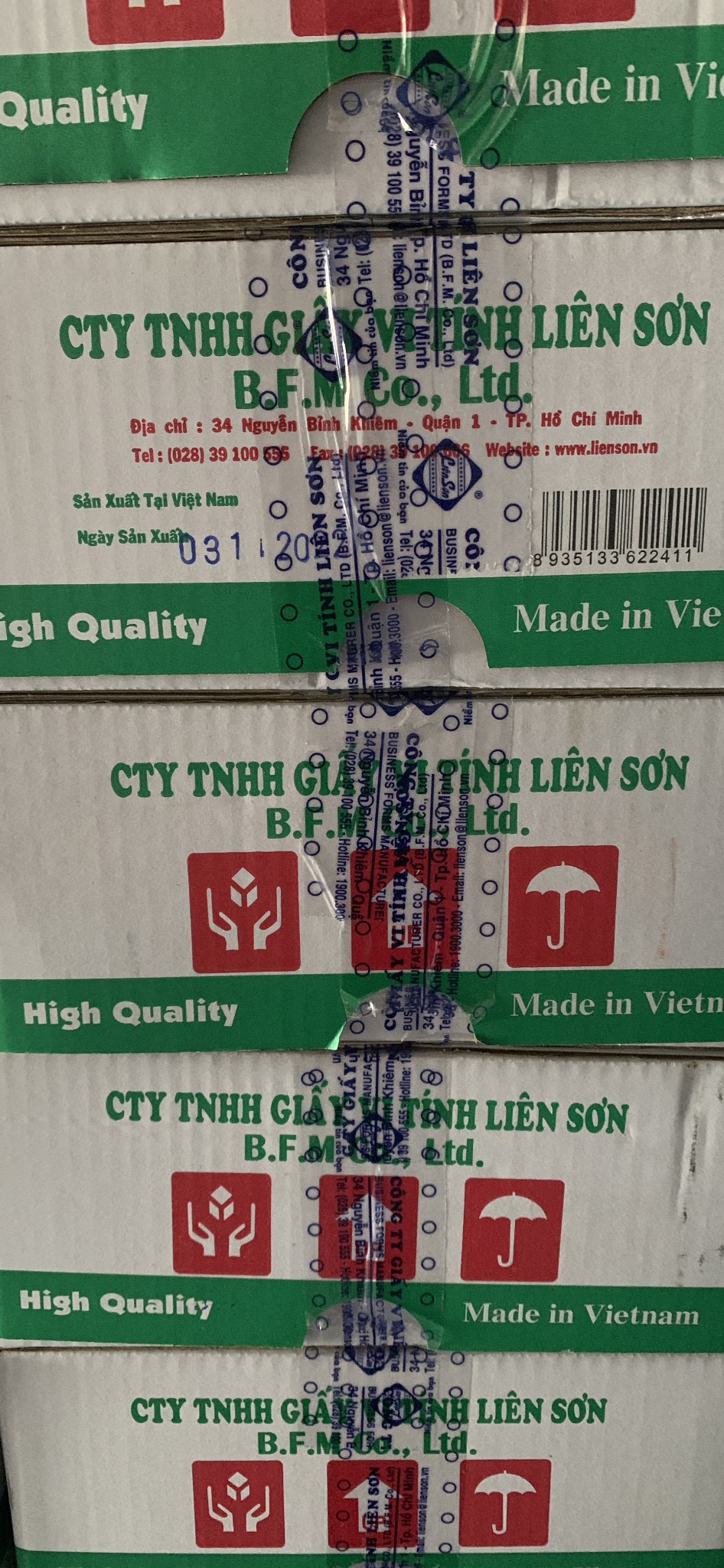 Giấy in liên tục 240*279mm 4 liên