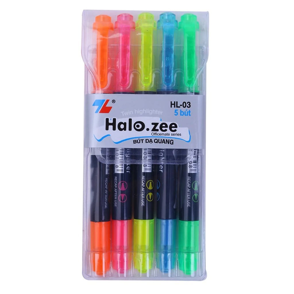 Bút dạ quang HL-03 màu cam (vỉ 5 cây)