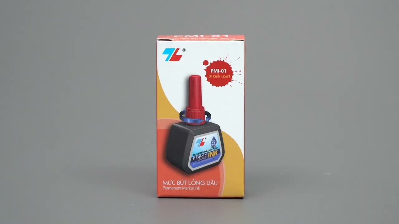 Mực bút lông dầu PMI-01 đỏ